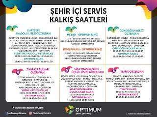 35 sokak servis saatleri